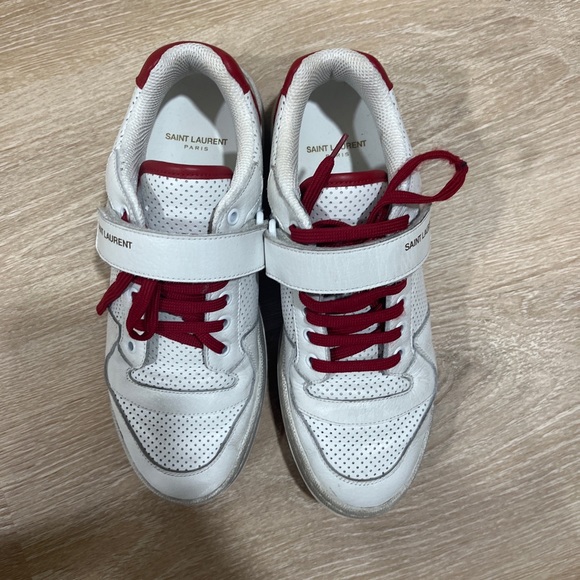 Saint laurent SL-24 red and white sneaker - Picture 6 of 8